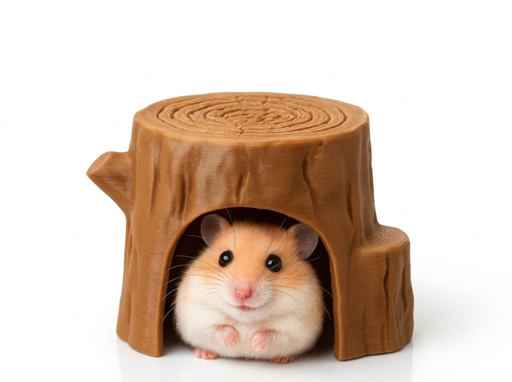 Nhà Gỗ Nhỏ Cho Hamster - HUBDEIN
