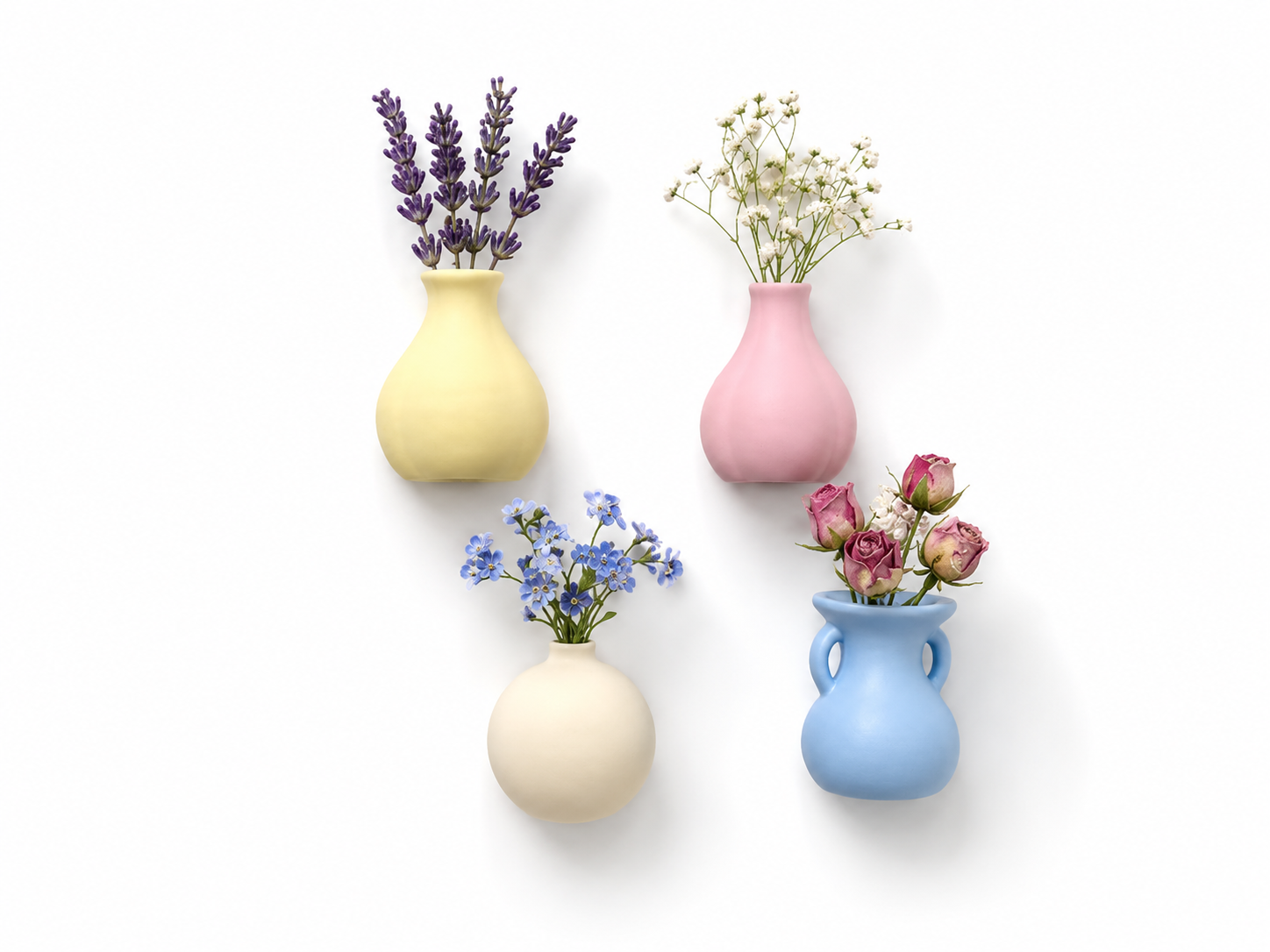 Nam Châm Tủ Lạnh Hoa An (Set 4) - HUBDEIN