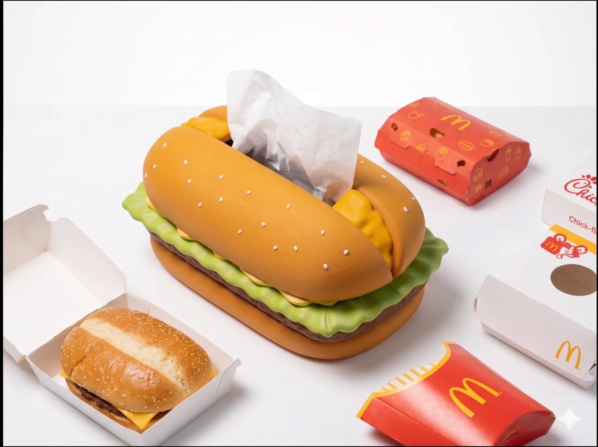hộp giấy hamburger 2